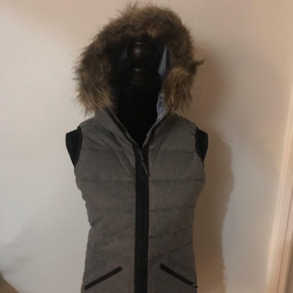 Burton vest w/hood XS Vesta Vest High Rise Heather